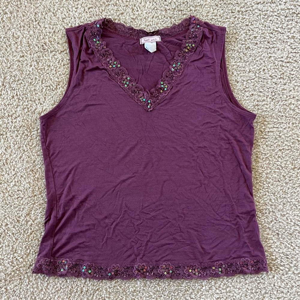 Y2K Purple Sleeveless Cami